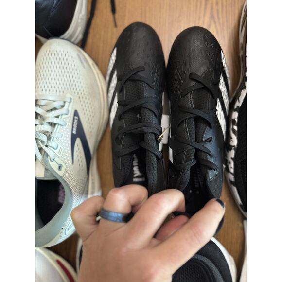 Adidas Predator Freak .3 Frim Ground Black White Cleats Youth Boy's Sz 5 NBS190 - Picture 4 of 6